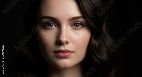 Wallpaper Mural close up of a beautiful young woman's face Torontodigital.ca