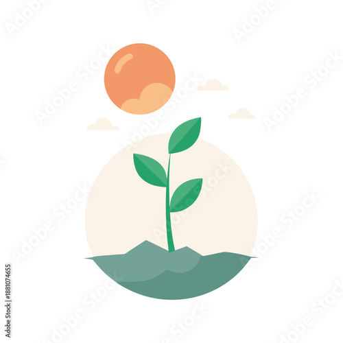 New Beginnings Open Vector Icon, Fresh Start Symbol Minimal Design, New Chapter Line Icon Concept, Growth and Renewal Vector Sign, New Opportunity Open Icon