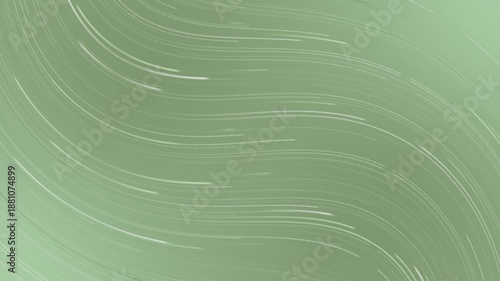 Soft Green Curved Motion Lines with Smooth Flow Abstract Background
