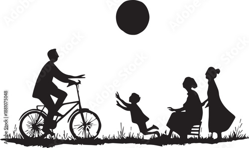 Family silhouettes