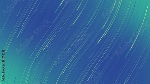 Blue Green Curved Motion Lines with Smooth Speed Flow Background