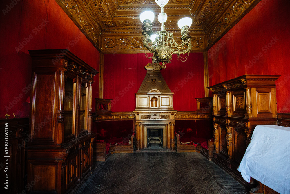 Fototapeta premium Old Brusnitsyns' mansion in St. Petersburg, Russia, May 12, 2024