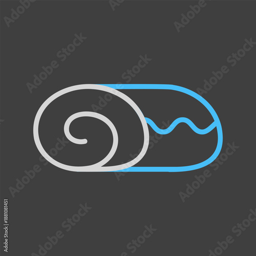 Delicious Sweet Sponge Cake Roll Icon