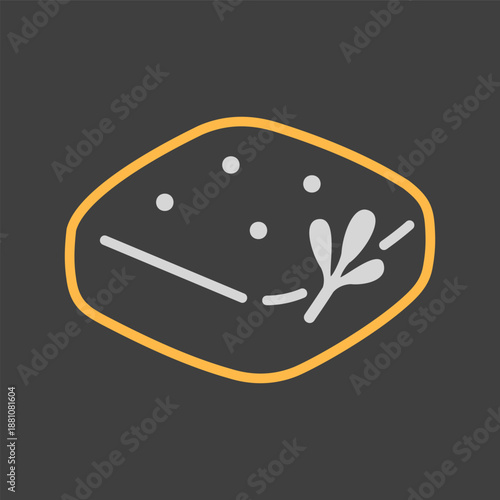 Fresh Baked Italian Focaccia Bread Icon