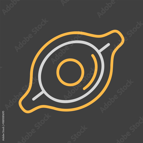 Traditional Georgian Khachapuri Bread Icon