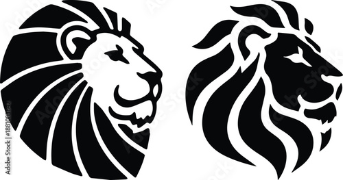 lion head vector