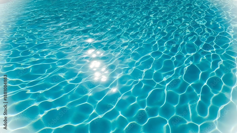 Obraz premium Clear blue water reflecting sunlight