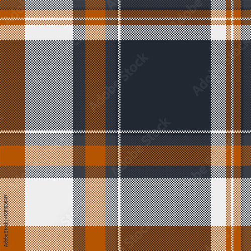 School pattern fabric background, deluxe plaid textile check. Postcard texture tartan seamless vector in dark and white colors.