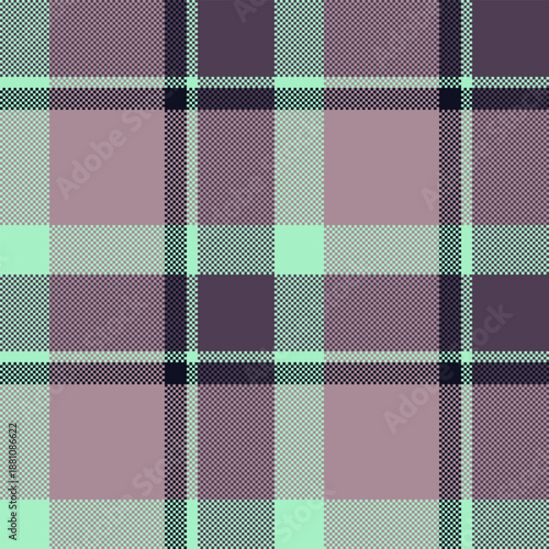 Industrial vector textile seamless, clan fabric background tartan. Wide plaid pattern texture check in pastel and green colors.
