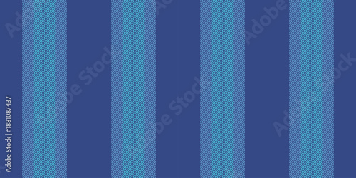 Sachinery texture seamless vertical, luxury vector background lines. Cure textile fabric stripe pattern in cyan and blue colors.