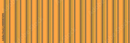 Dich lines stripe texture, feminine background vertical textile. Fenu pattern fabric vector seamless in orange and yellow colors.