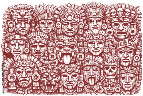 tribe ethnical masks (artwork 2)