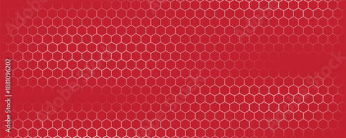 Dark hexagon abstract technology background red colored bright flashes under hexagon. Hexagonal gaming vector tech illustration black abstract background. modern