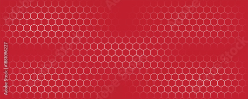 Dark hexagon abstract technology background red colored bright flashes under hexagon. Hexagonal gaming vector tech illustration black abstract background. modern