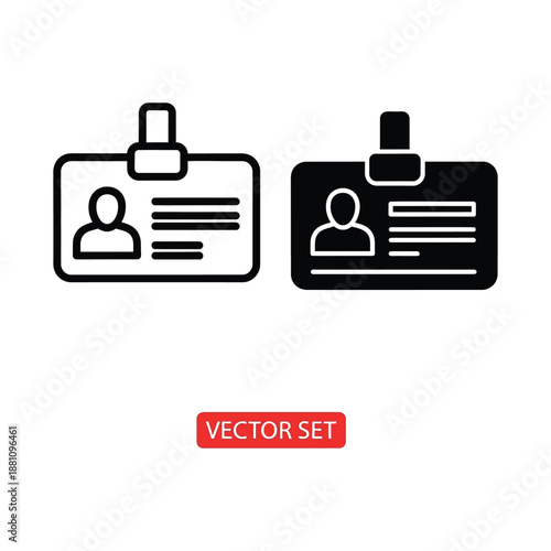 ID Badge Vector Set