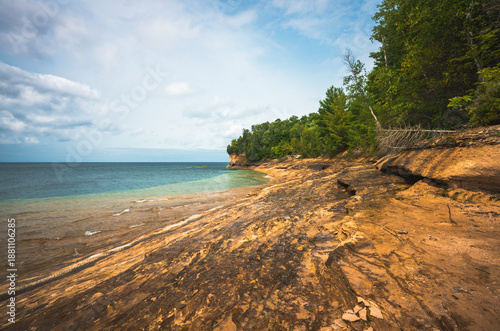 Εκτύπωση καμβά Chapel beats on Lake Michigan on the upper peninsula