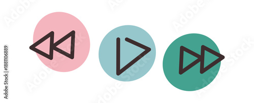 Minimalist video playback element design