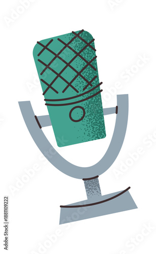 Podcaster microphone professional blogging accessory