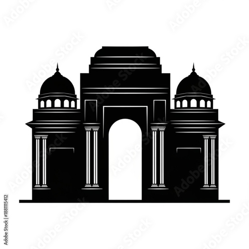 Gateway of india iconic monument silhouette