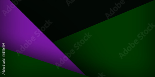 Abstract dark green and purple triangle overlap background template vector with shadow papercut pattern. Dark green background design. Eps10 vector