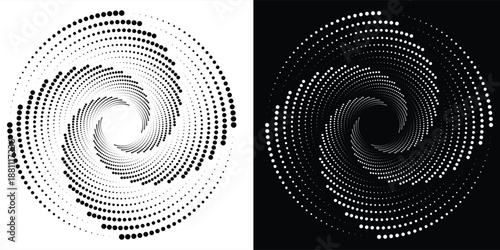 Spiral with gray colors lines as dynamic abstract vector background or logo or icon. spiral circle abstract dot spiral