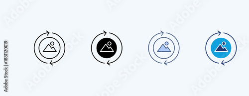 Rebranding Multiple Icon Illustration Vector
