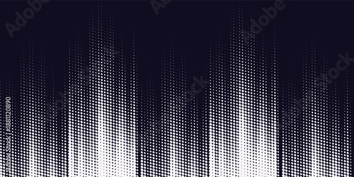 Seamless geometric pattern. Modern ornament with navy blue dotted elements. Geometric abstract pattern