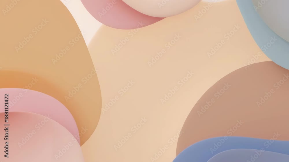 custom made wallpaper toronto digitalVarious pastel-colored rounded shapes create a soothing abstract visua
