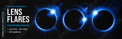 Blue halo black background light magic for eclipse neon circular. Star digital border with blue current space for technology beam cosmos. Black tech blue with glowing halo transparent.