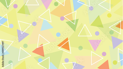 抽象的　三角形　カラフル　模様　背景