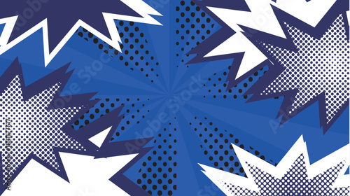 吹き出し　太陽　スクリーントーン　背景