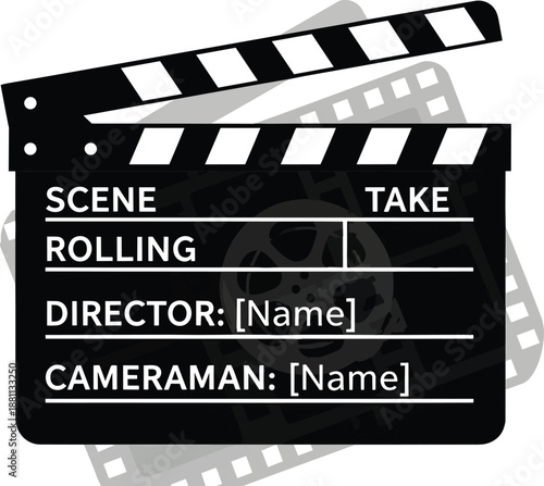 Film Clapboard Cinema Production Clapperboard Director.