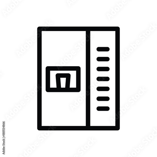 water dispenser outline icon vector design good for web or mobile app