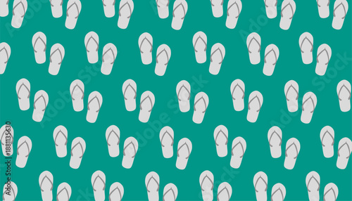 Flip Flops Seamless Pattern Minimal Summer Background