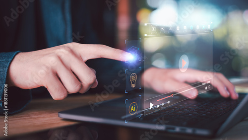 Canvas Print Technology-enhanced education is evolving through AI and video-based learning, creating smart, engaging environments