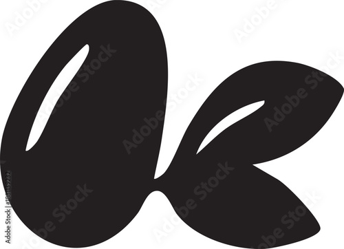 Black flip flops vector illustration featuring a fashion logo silhouette and a cartoon penguin heart symbol for a sign design
