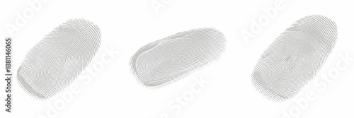 Cuadro en lienzo Fingerprint Smudge Texture, Oily Touch Marks, Glass Surface Residue, Screen Hand