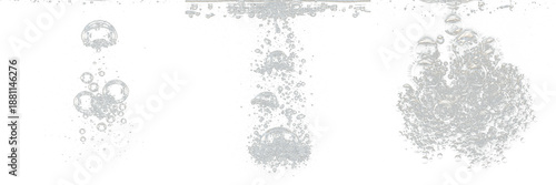 Cavitation Bubble Trails, Underwater Pressure Voids, Fluid Motion Bubbles, Propeller Wake Effects, Aquatic Turbulence
