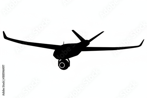 Silhouette of a Drone: Capturing the technological advancement of a sleek, unmanned aerial vehicle. The image depicts the future of innovation and exploration.