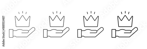 Premium Access Icons Vector Set In Different Stroke Line Style