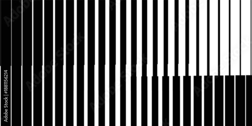 pattern with optical illusion. wavy lines . optical art, opart striped. black and white design background.