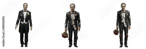 Bilde på lerret Zombie groom, undead groom, walking dead groom, infected groom, groom zombie, ho