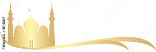 Line illustration background for Ramadan kareem