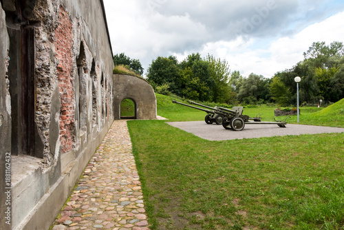 Wallpaper Mural Old brick barracks with arches in the fifth fort of the Brest Fortress, Belarus Torontodigital.ca