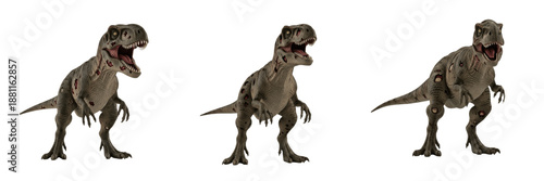 Fotografi Zombie dinosaur, undead dinosaur, walking dead dinosaur, infected dinosaur, preh