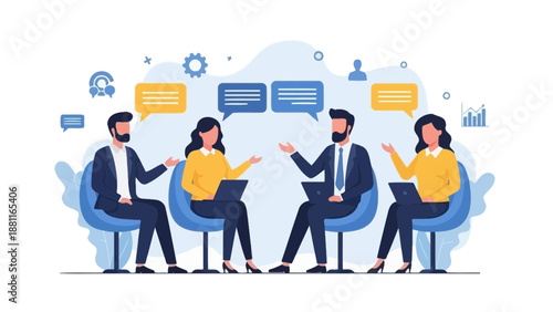 Teamwork business meeting, collaboration, discussion, communication, ideas, planning, strategy