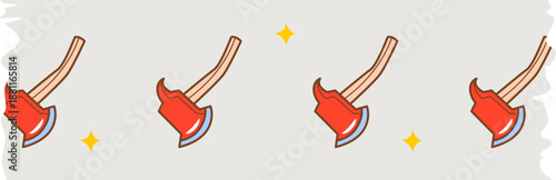 washi tape simple firefighter theme