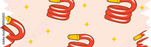 washi tape overlap repeat object firefighter theme