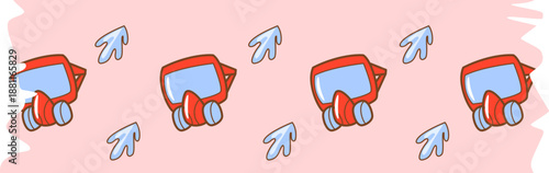 washi tape repeat firefighter theme