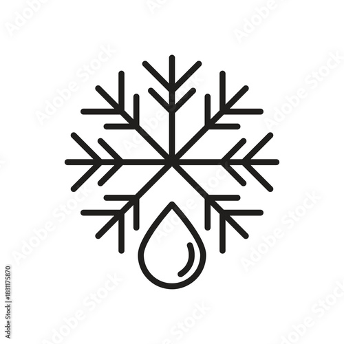 Defrost Icon Sign Trendy Style Vector Illustration